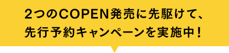 先行予約キャンペーンを実施中